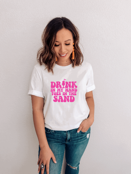 Drink In My Hand Toes In The Sand Shirt